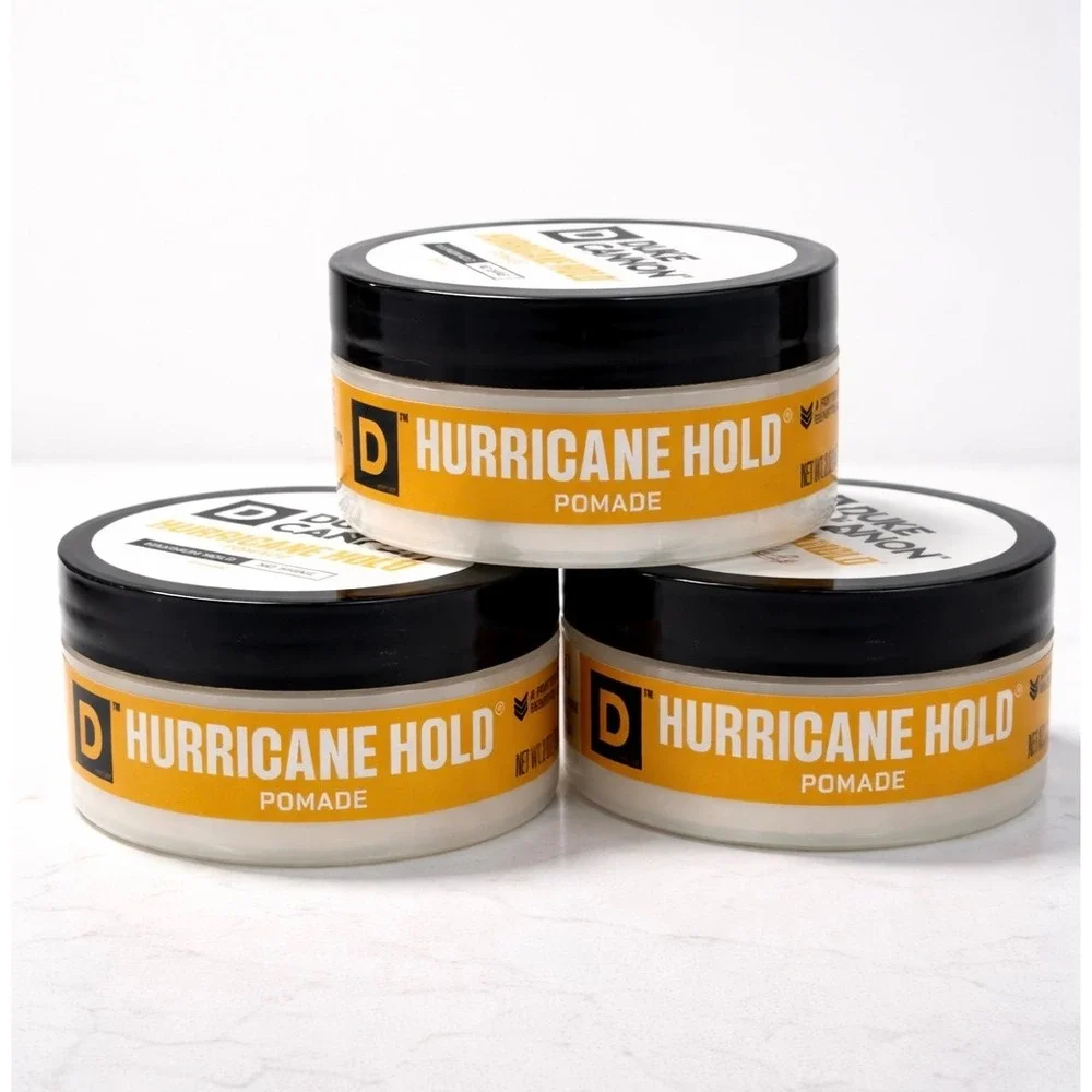 Duke Cannon Hurricane‎ Hold Pomade LOT OF 3- 2 oz Each- Maximum Hold No Shine